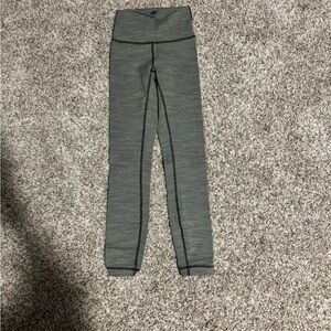 Lululemon Athletica Green Striped Leggings